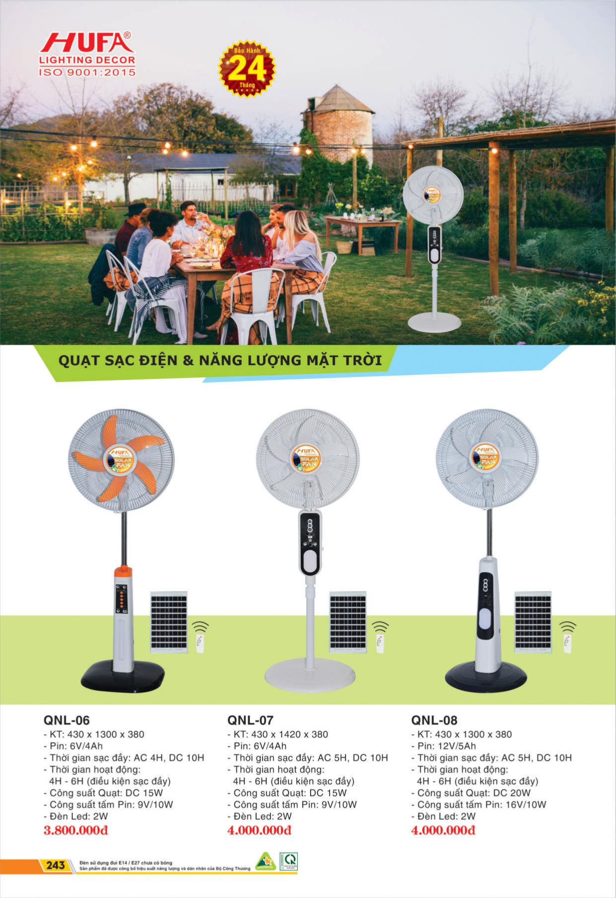 Bảng giá đèn LED HUFA 2026